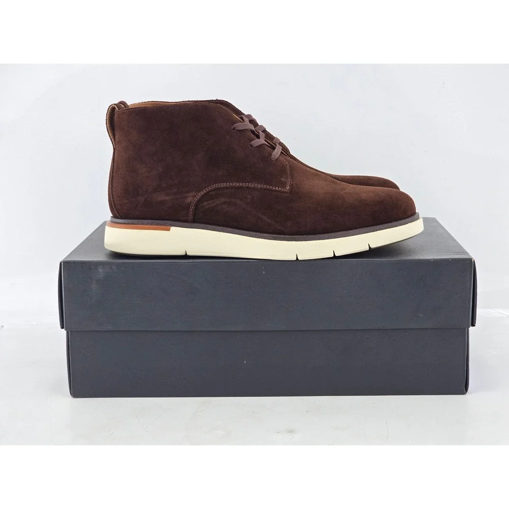 Allen Edmonds Carson Chukka Mens 8.5 EEE Brown Suede Boots -NEW